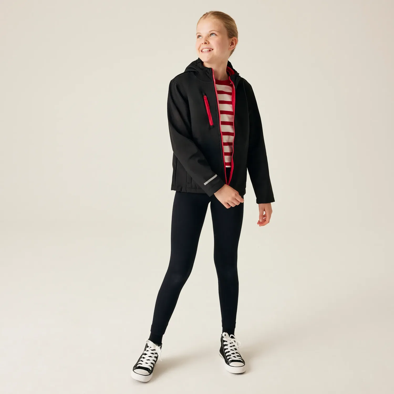 Детская ветровка Ablaze Hooded Softshell Jacket Regatta, красный — фото 3