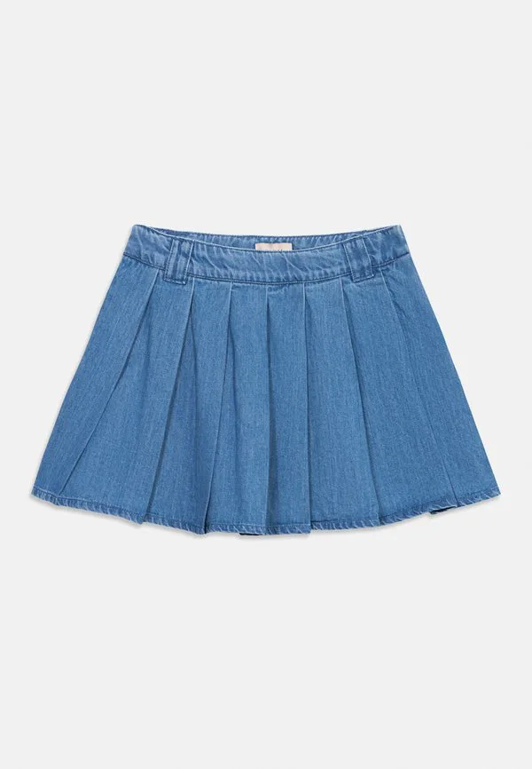 Складчатая юбка когастра Only Girls, Medium Blue Denim — фото 3
