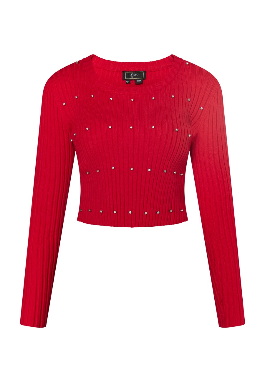 

Тонкий вязаный свитер faina Sweater, цвет bright red