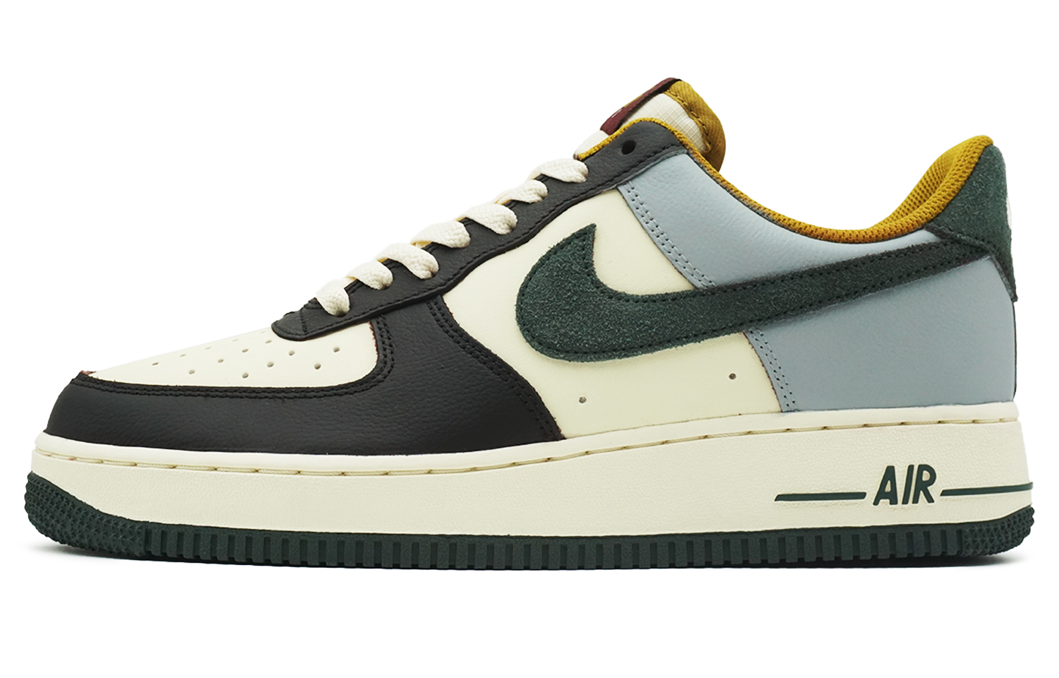

Nike Кроссовки Air Force 1 с противоскользящим покрытием, износостойкие, низкие, мужские, для скейтбординга, черно-серые