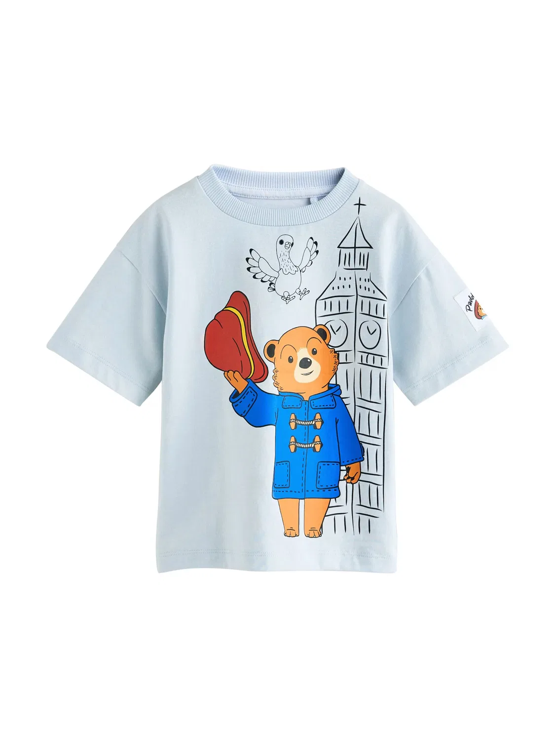 Футболка с изображением медвежонка Паддингтона Next, Blue/Light Blue