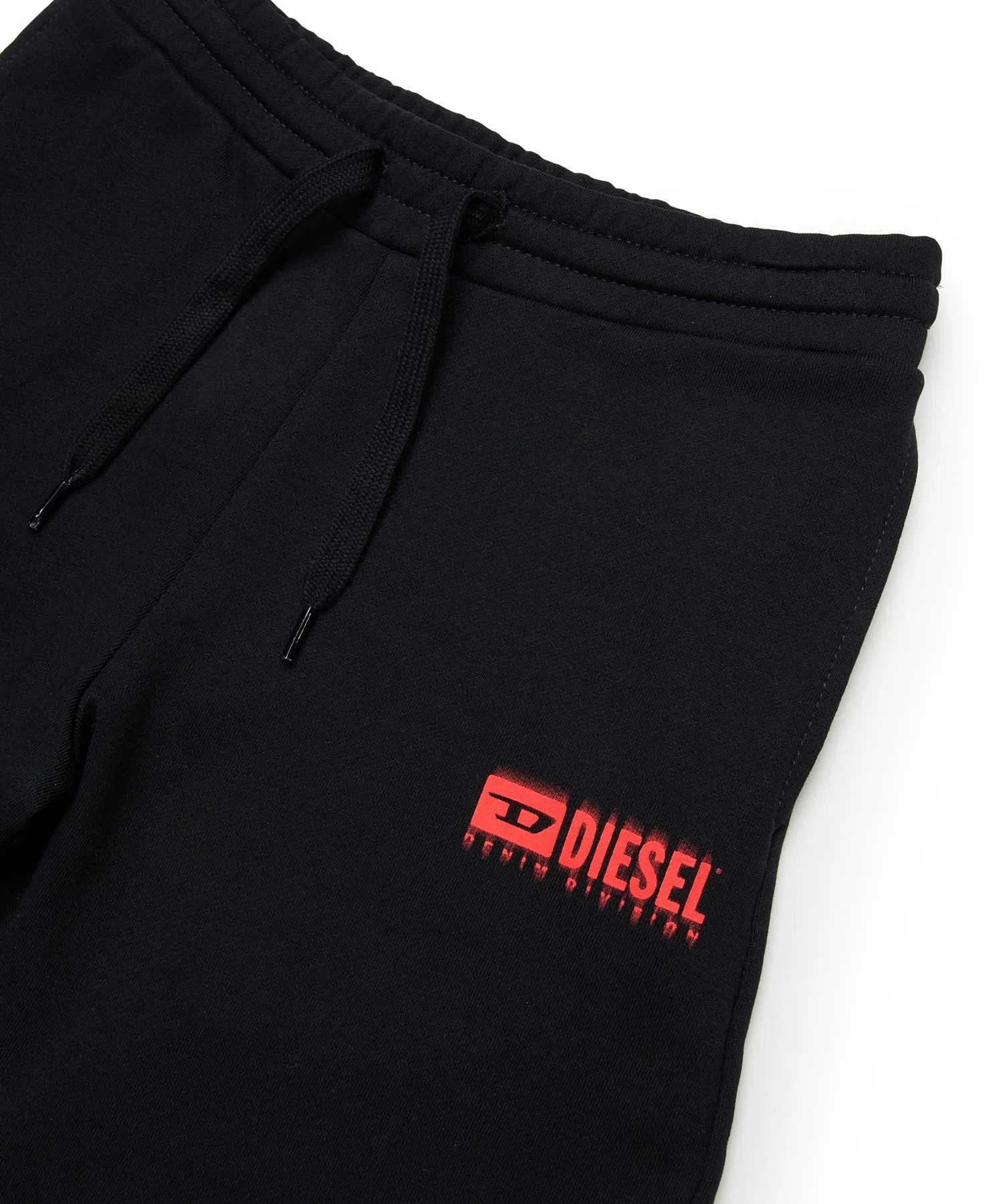 Унисекс хлопковые шорты с логотипом DIESEL KIDS белые — фото 3