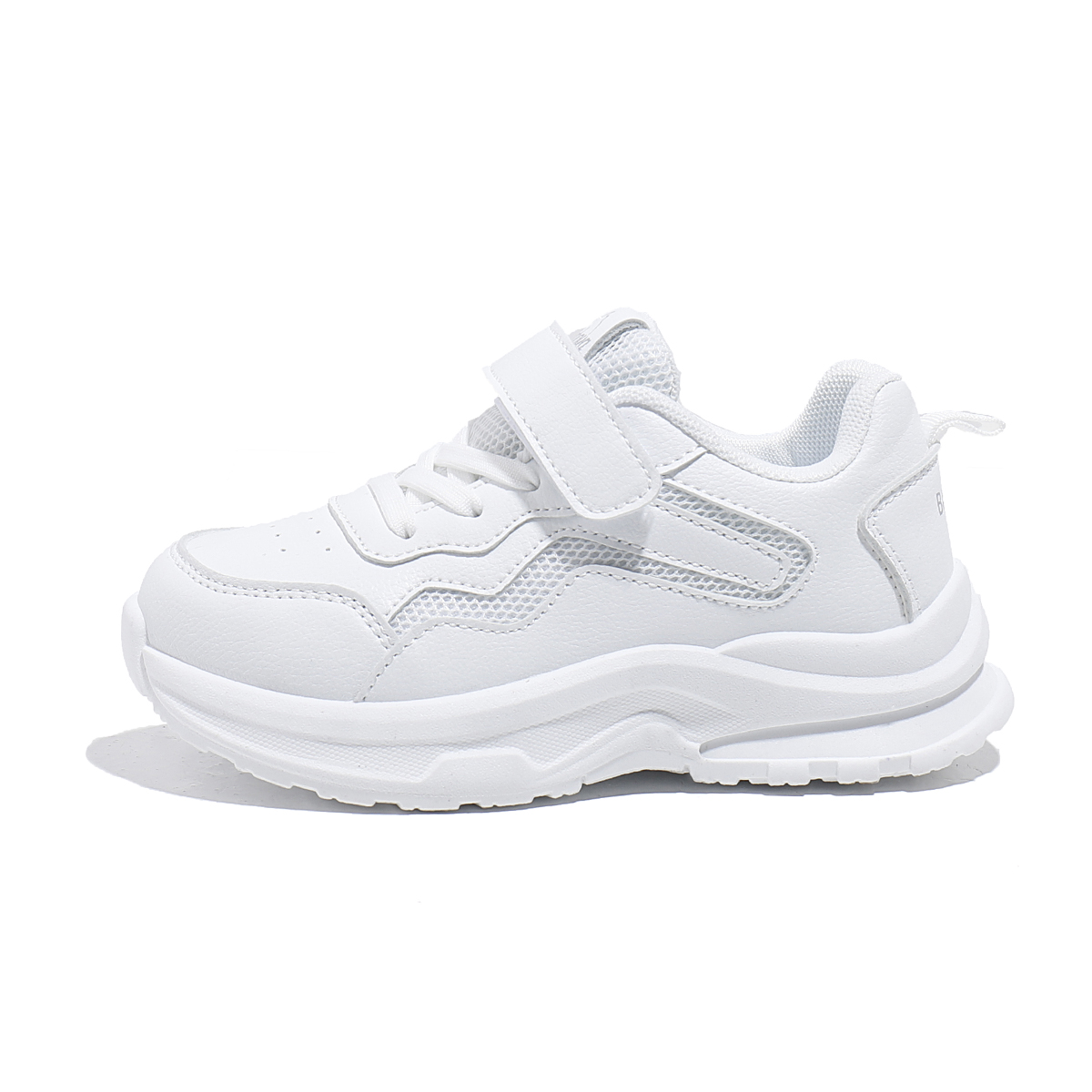 

Износостойкие дышащие детские повседневные кроссовки Kids' Babaya, белый