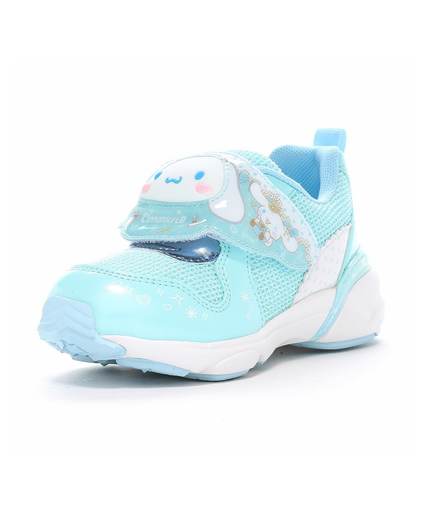 SA C034 Детские светодиодные кроссовки Sanrio, размер 2E Moonstar, mint