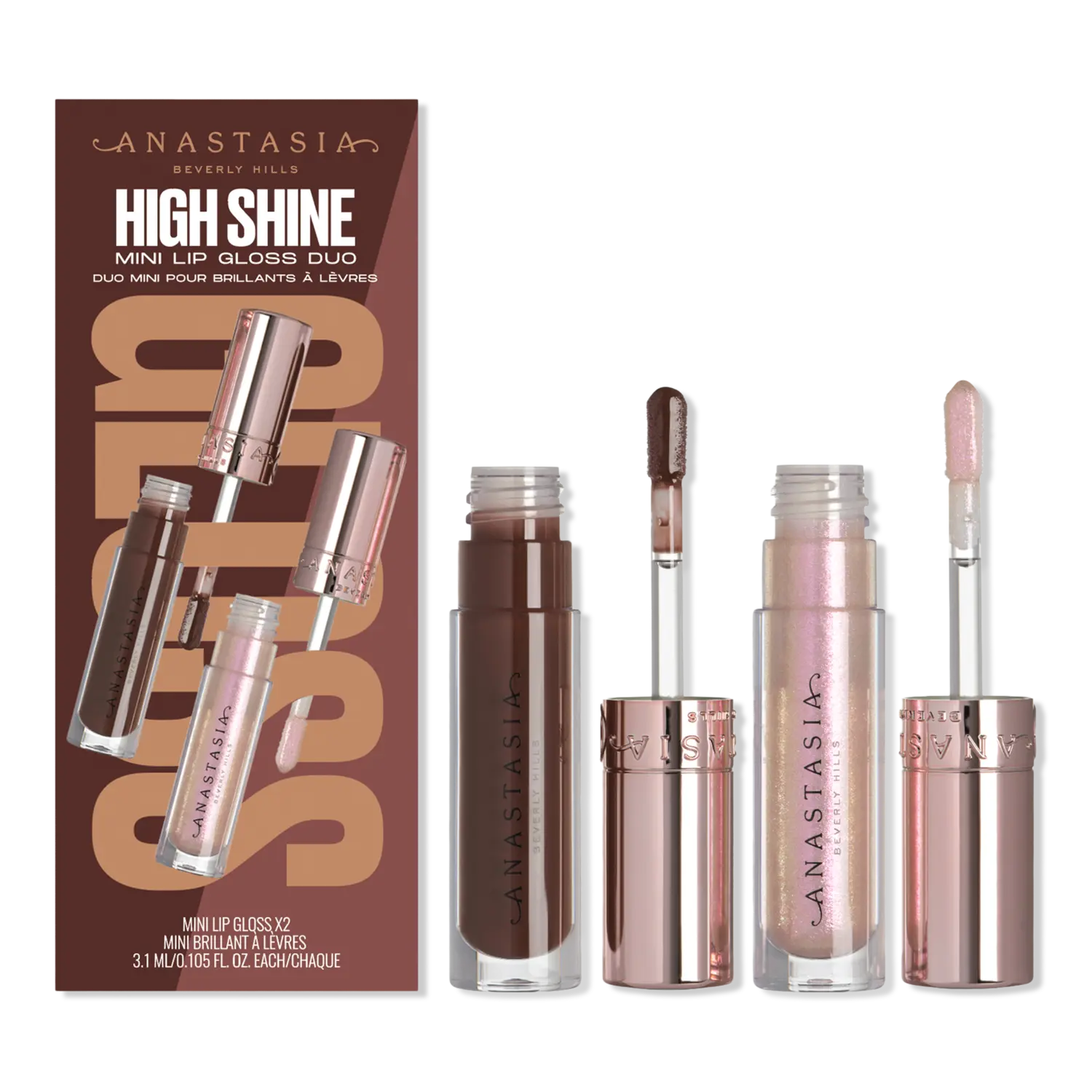 

Блеск для губ High Shine Mini Lip Glos 2o Anastasia Beverly Hills, Aura + Molten