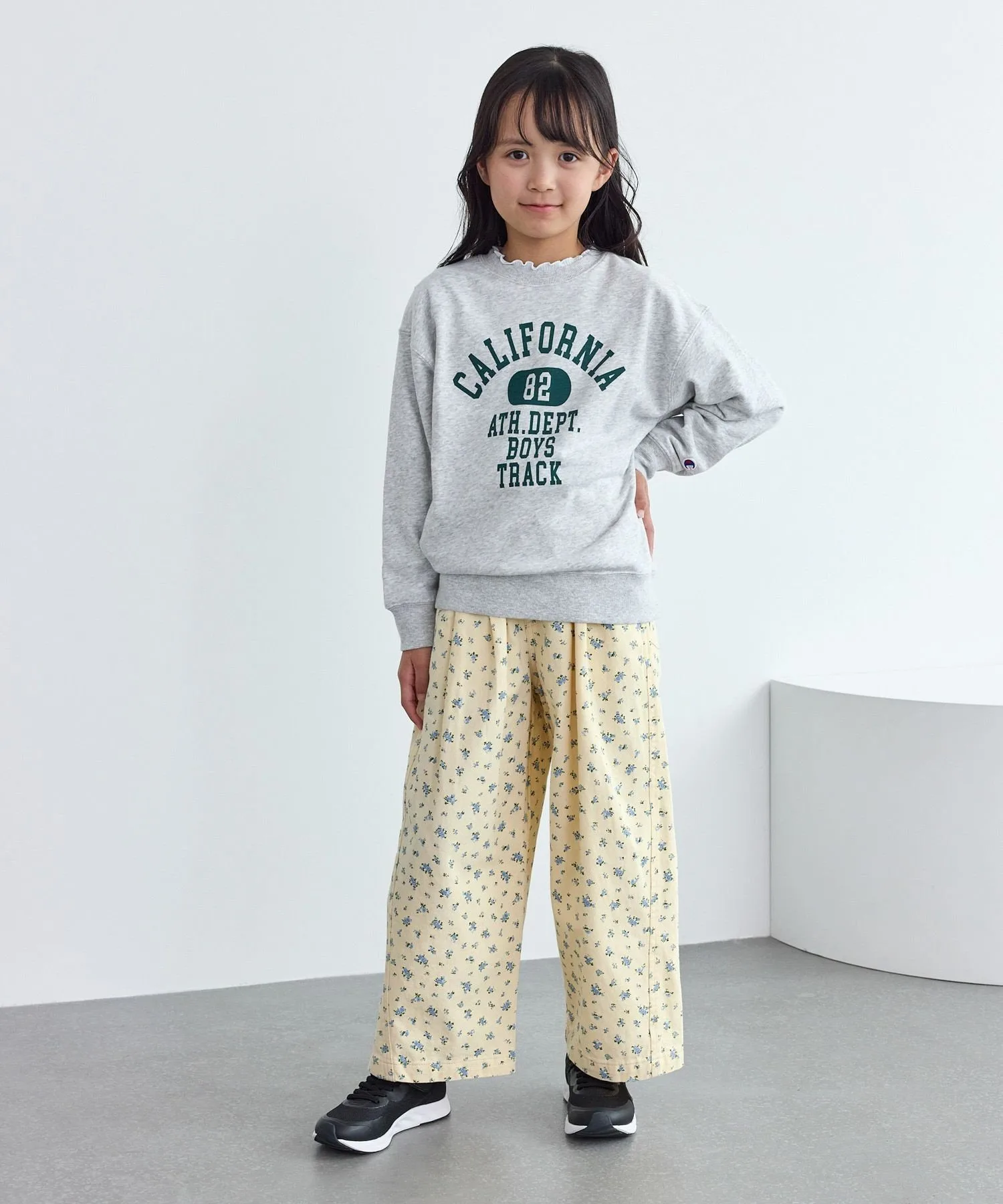 Маленькие цветочные штанишки ROPE' PICNIC KIDS, Off-white (17) — фото 2