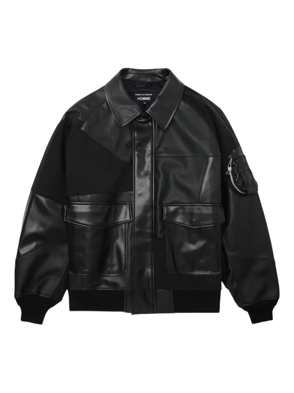 

Куртка в технике пэчворк со вставками Comme des Garçons Homme, черный