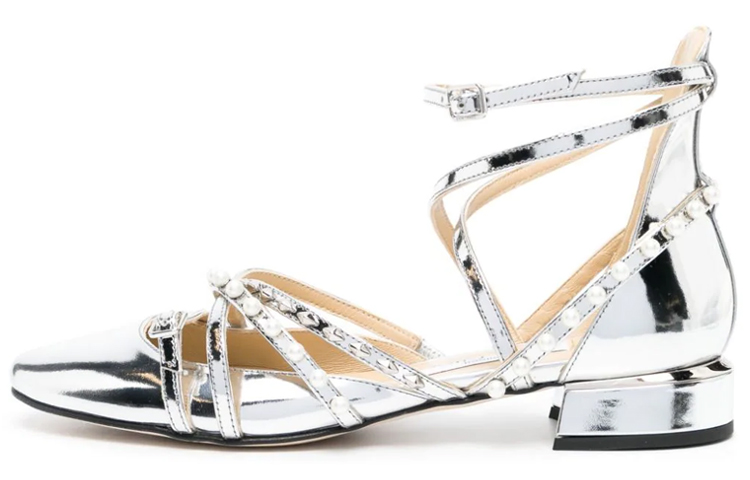 Celestia Женские повседневные туфли 2,5 см серебристые Jimmy Choo