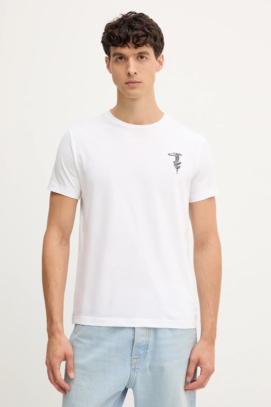 

Хлопковая футболка Trussardi, белый