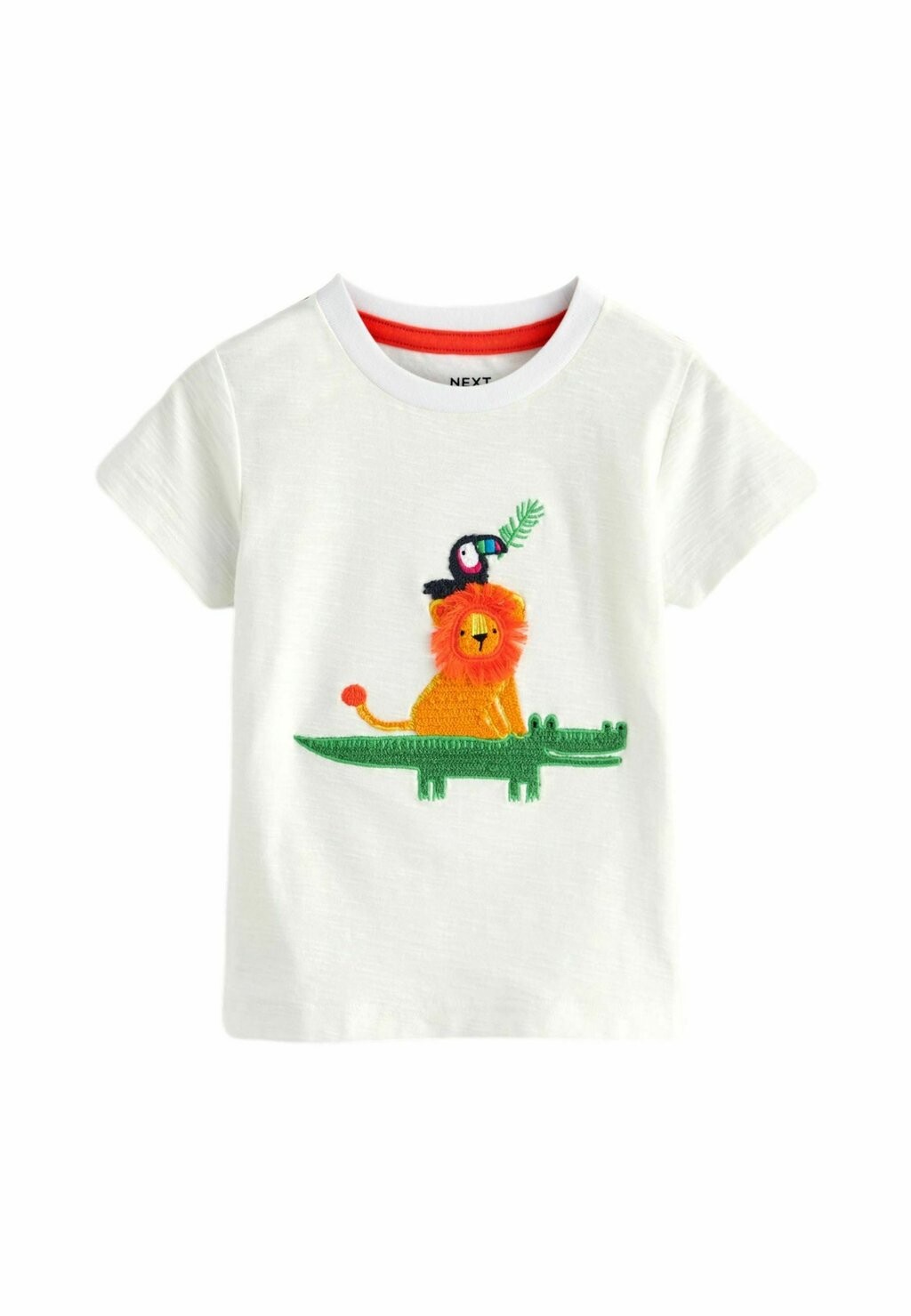 

Футболка APPLIQUÉ CHARACTER SHORT SLEEVE, REGULAR FIT Next, белый