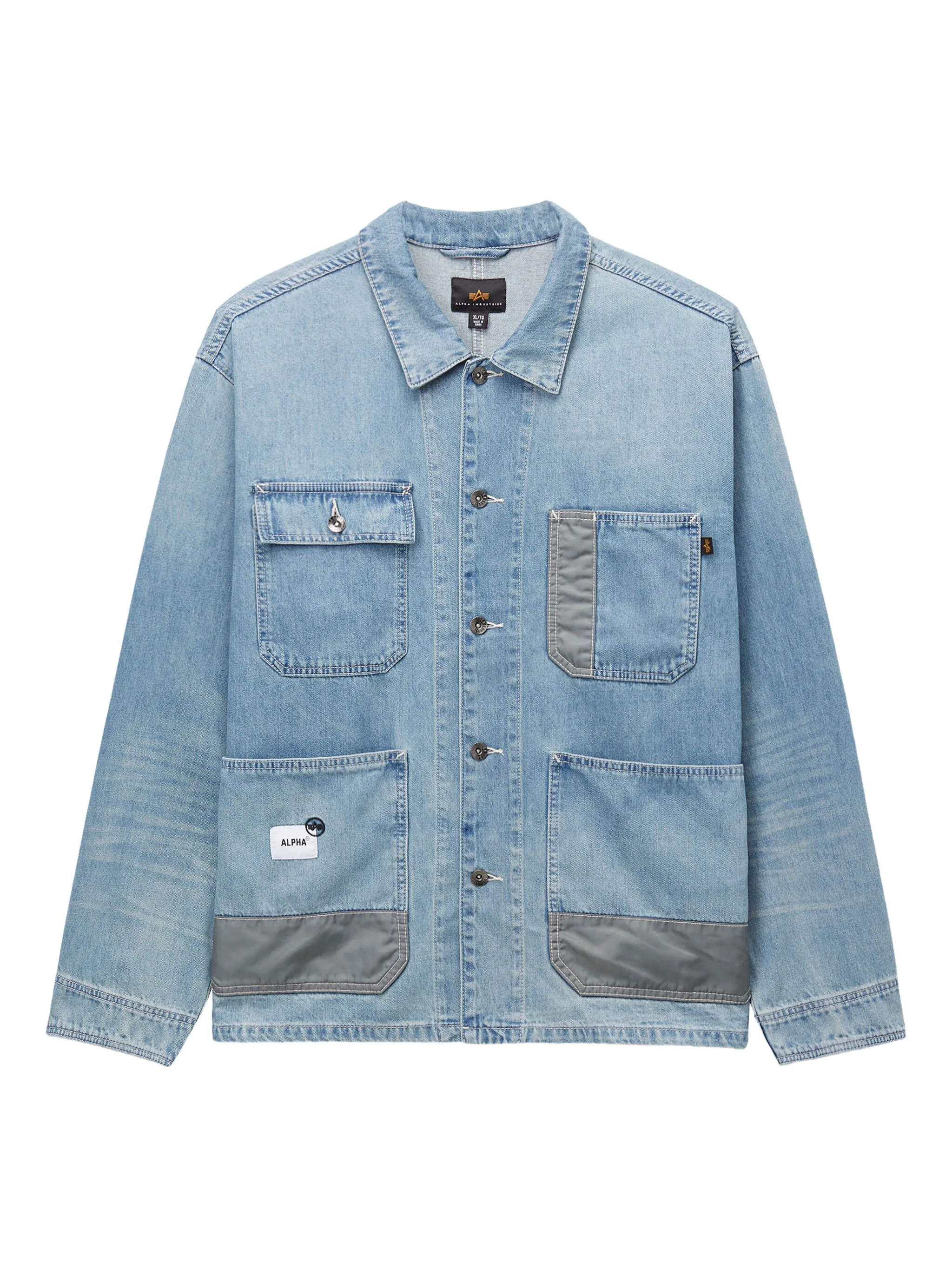 

Джинсовая куртка с накладным карманом Alpha Industries, синий