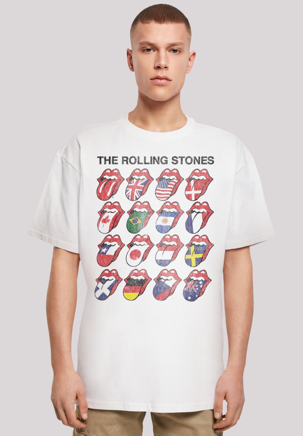 

Футболка с принтом THE ROLLING STONES VOODOO LOUNGE TONGUES F4NT4STIC, белый