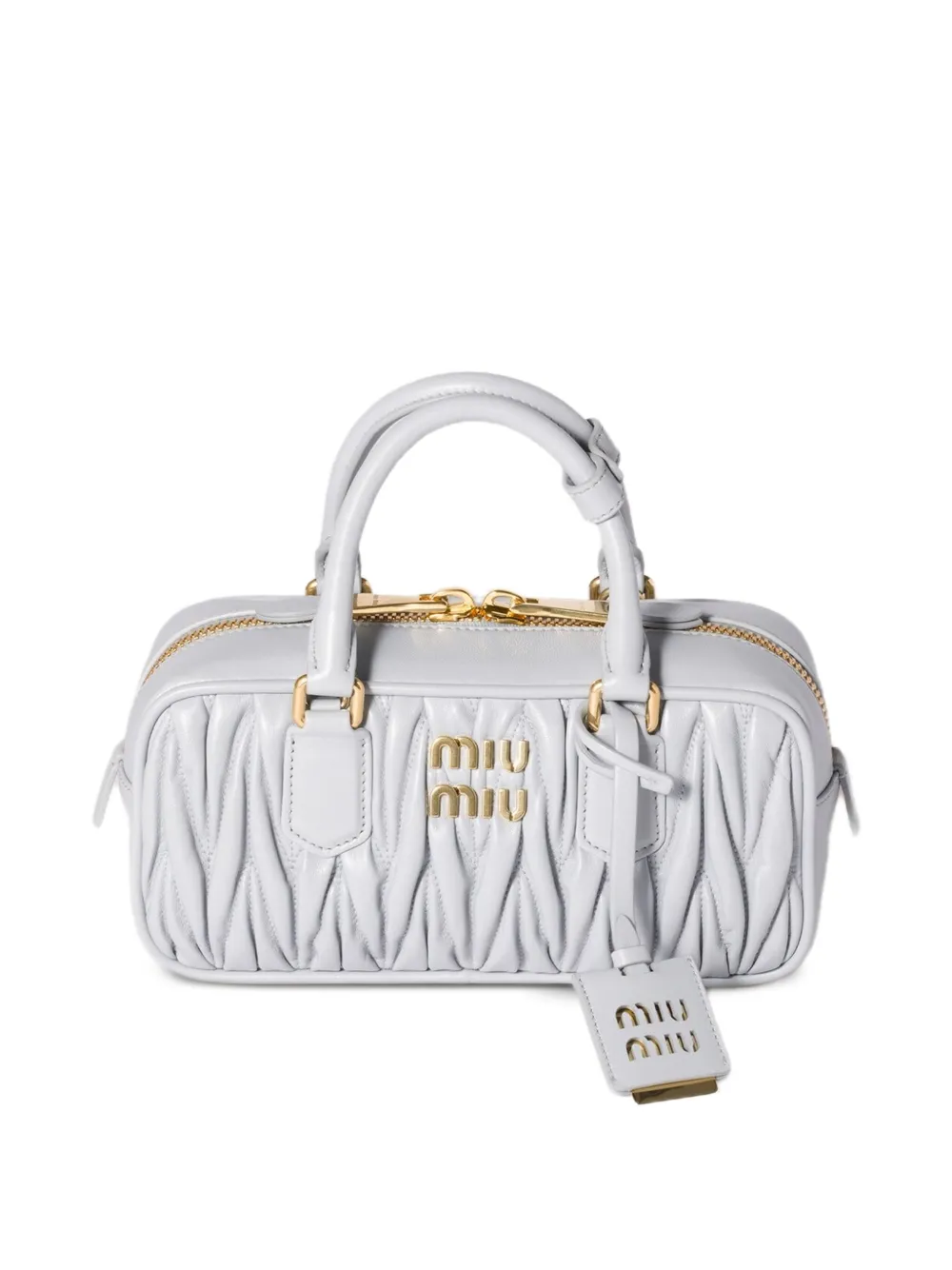 

Стеганая сумка-тоут Arcadie MIU MIU, серый