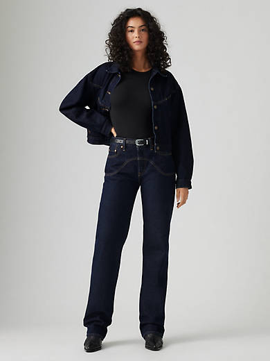 

Женские джинсы 501 в стиле вестерн 90-х годов Levi's, цвет Deep Breath - Dark Wash