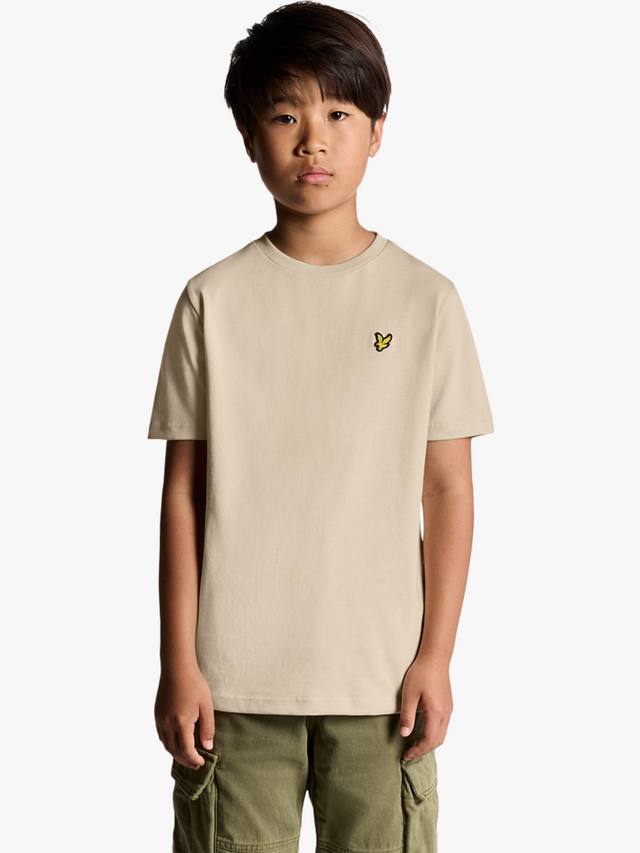 

Детская однотонная футболка Lyle & Scott, Beige