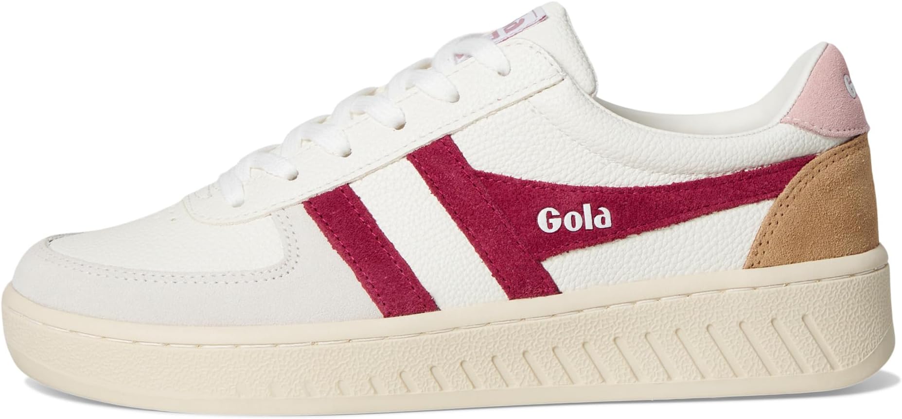 Кроссовки Gola Grandslam Trident, White/Cerise/Chalk Pink — фото 4