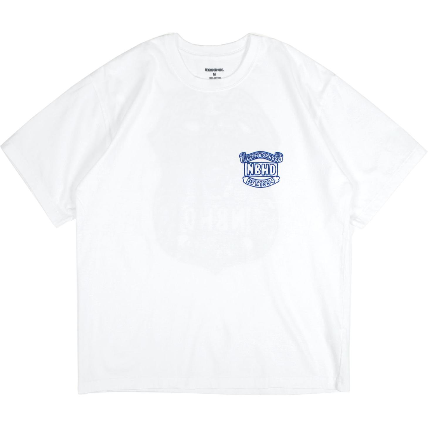 

NEIGHBORHOOD Футболка мужская белая, Белый, NEIGHBORHOOD Футболка мужская белая