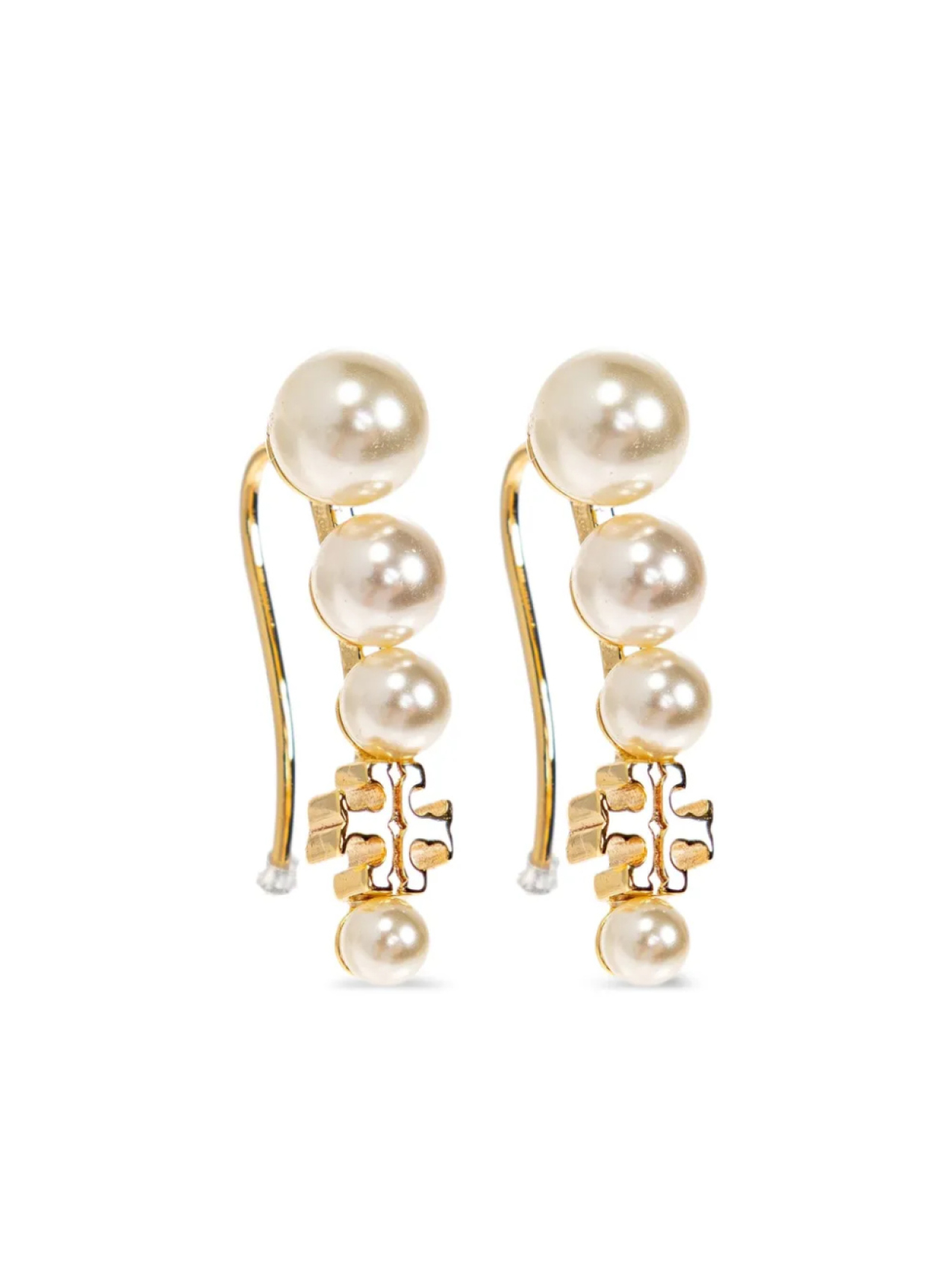 

Серьги Tory Burch Pearl Ear Crawler, золотой