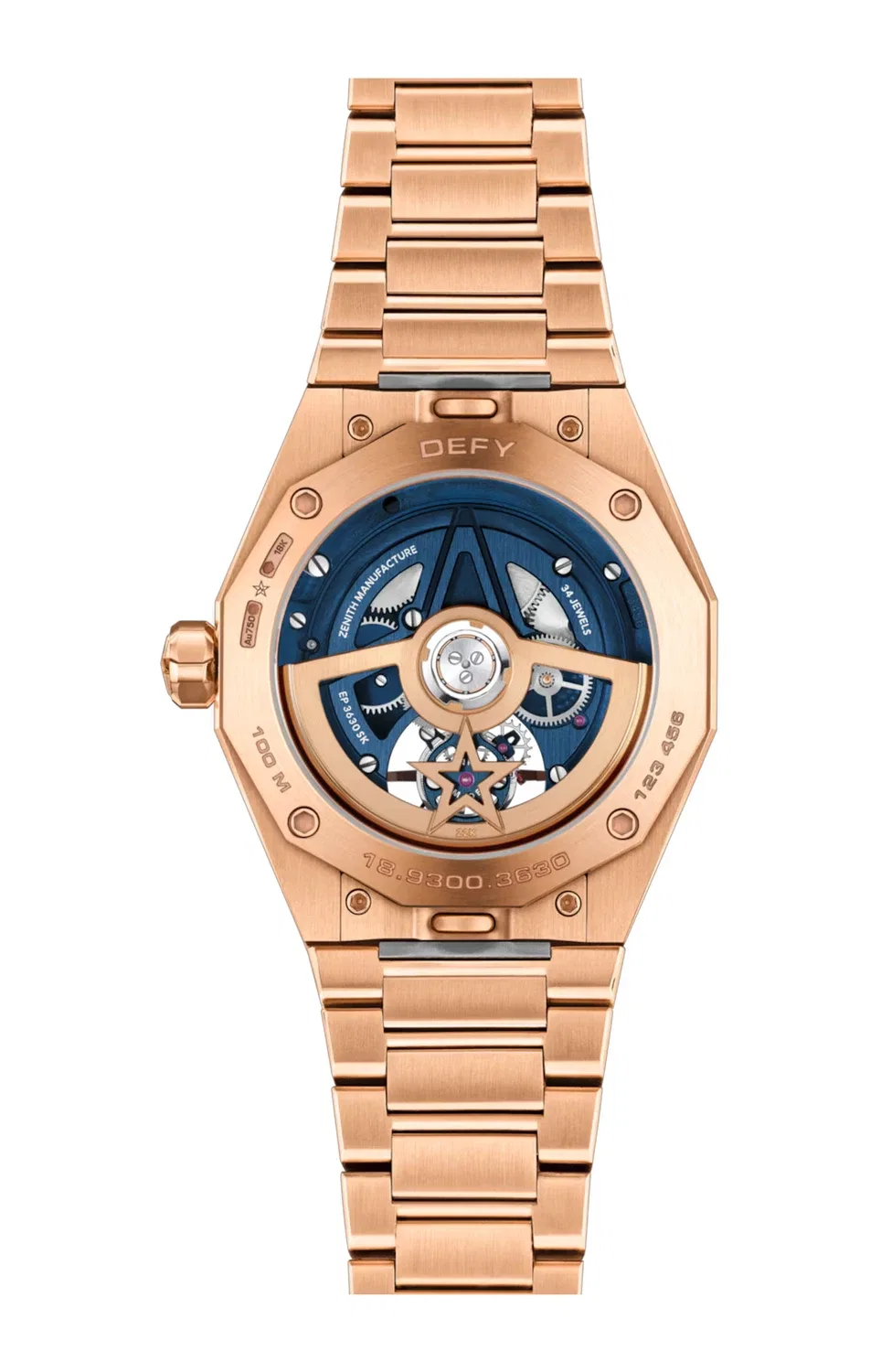DEFY SKYLINE TOURBILLON - ЛИМИТИРОВАННАЯ СЕРИЯ - 18.9300.3630/78.I001 ZENITH, золотой — фото 4