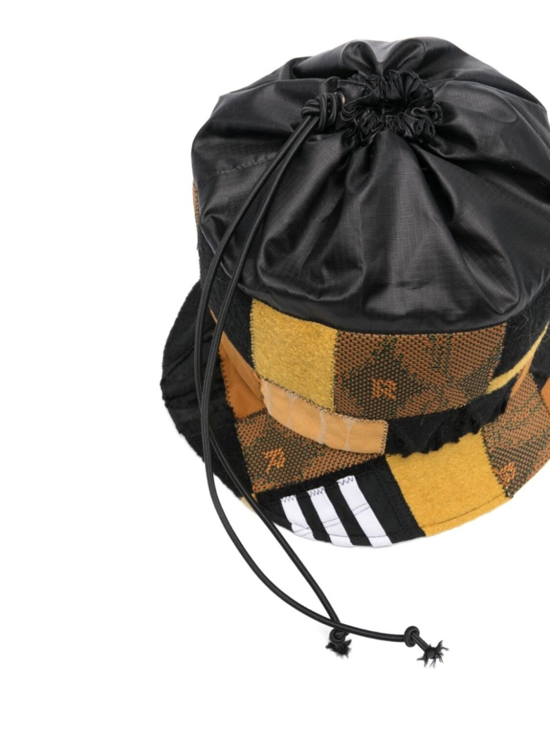 

Панама с завязками и лоскутным узором Labrum London x adidas, черный