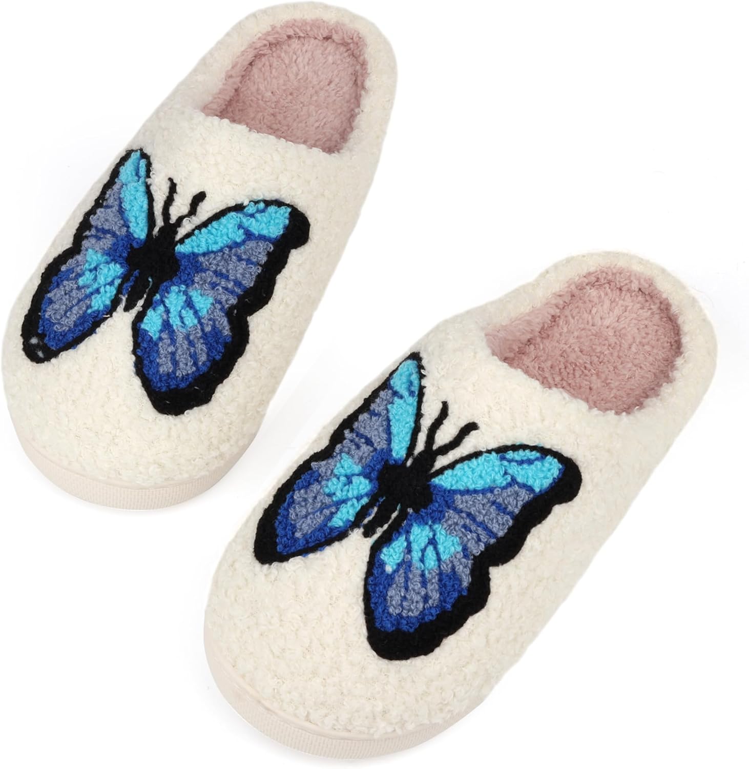 

Домашние тапочки для женщин и мужчин, мягкие, уютные, теплые плюшевые домашние обувь Onngaku, синий