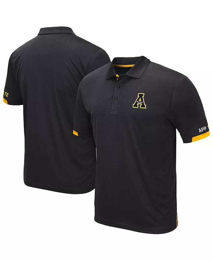 

Мужская черная поло Santry Appalachian State Mountaineers Colosseum