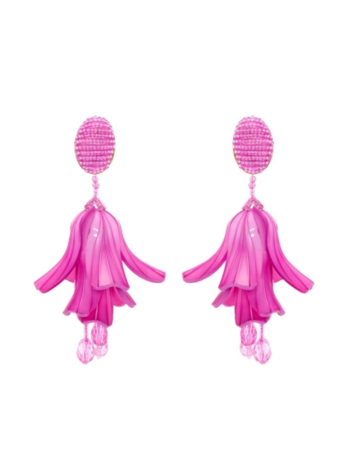 

Серьги-клипсы Impatiens Oscar de la Renta, розовый