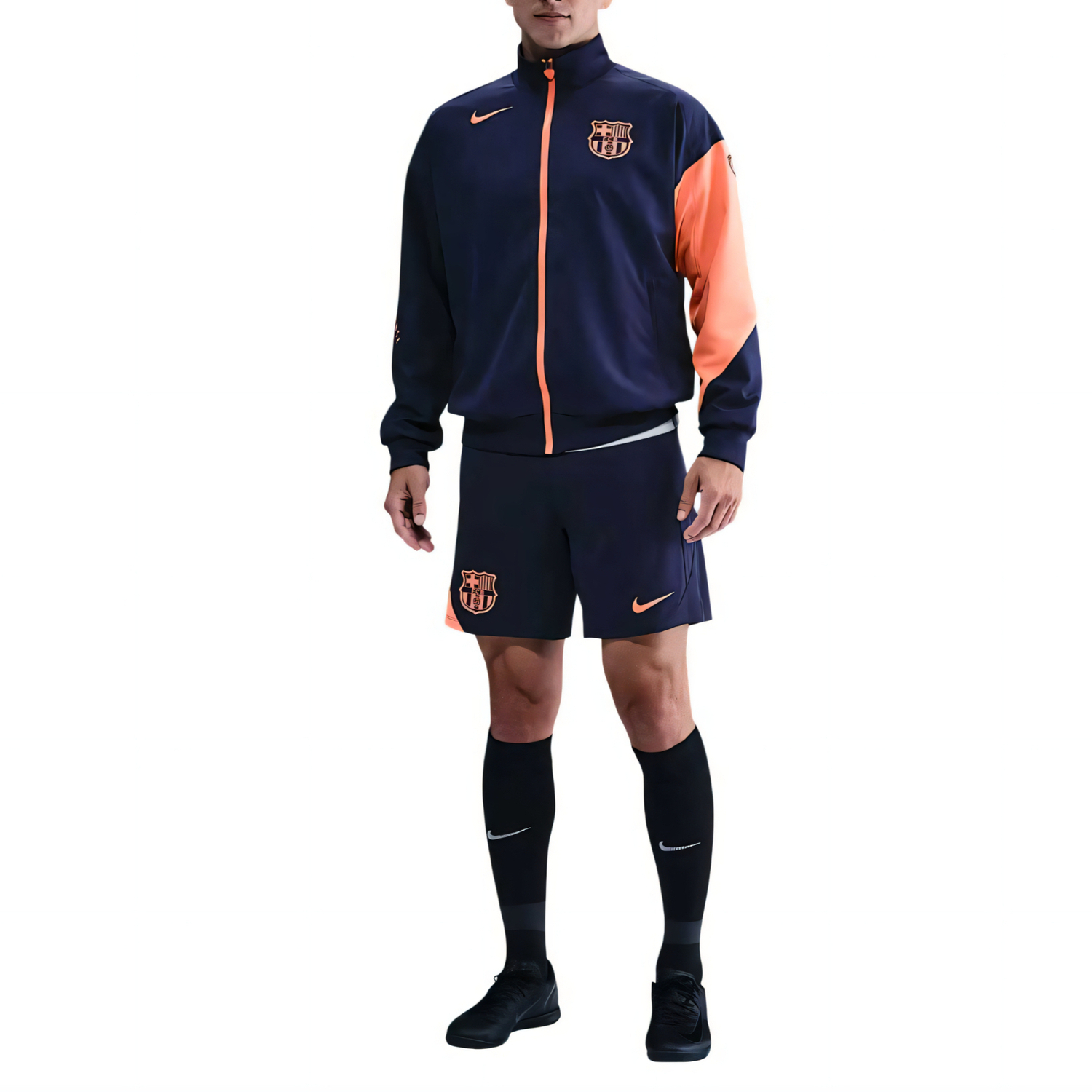 Футболка мужская Fc Barcelona Strike Third Dri FIT Total 90 Soccer Anthem Nike, синий — фото 3