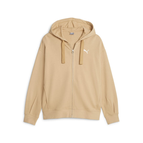 

Толстовка her full-zip hoodie 'tan' Puma, бежевый