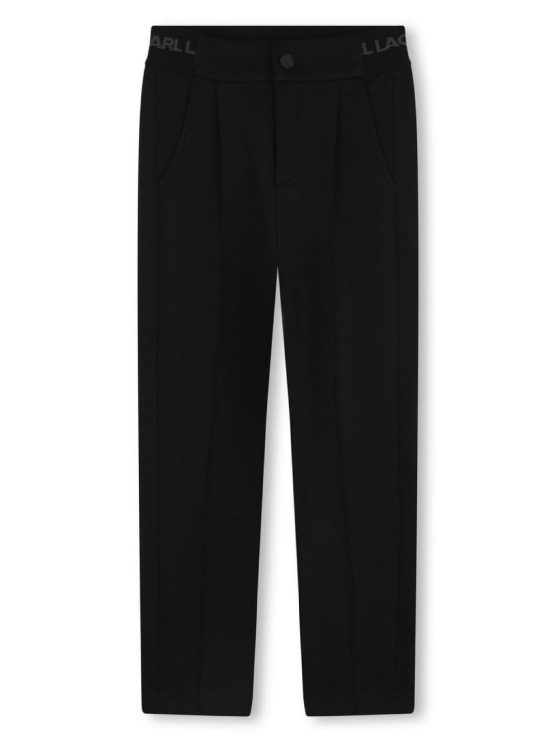 

Karl Lagerfeld Kids брюки с логотипом на поясе, черный
