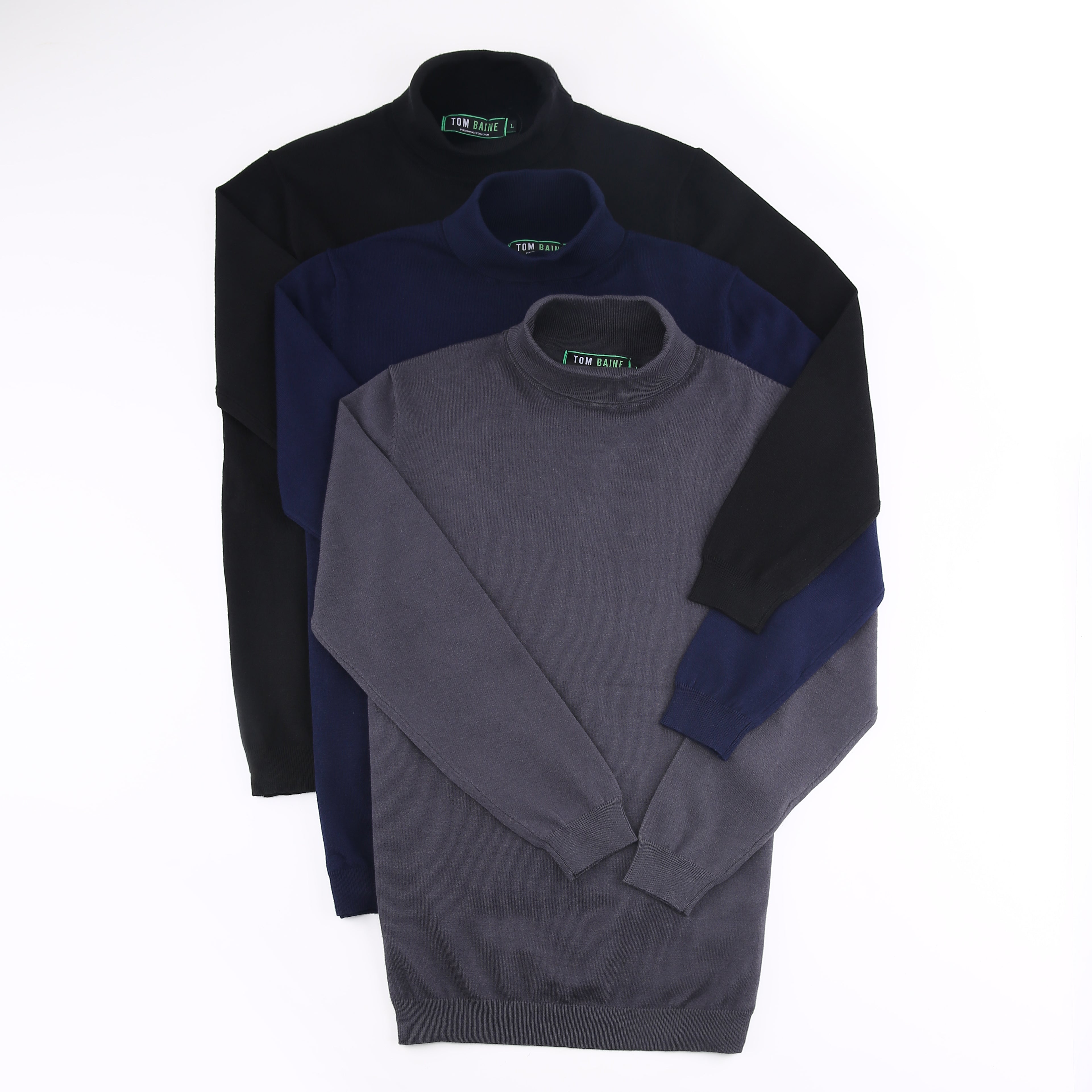 

Tom Baine Slim Fit Performance Хлопковая водолазка, цвет plum