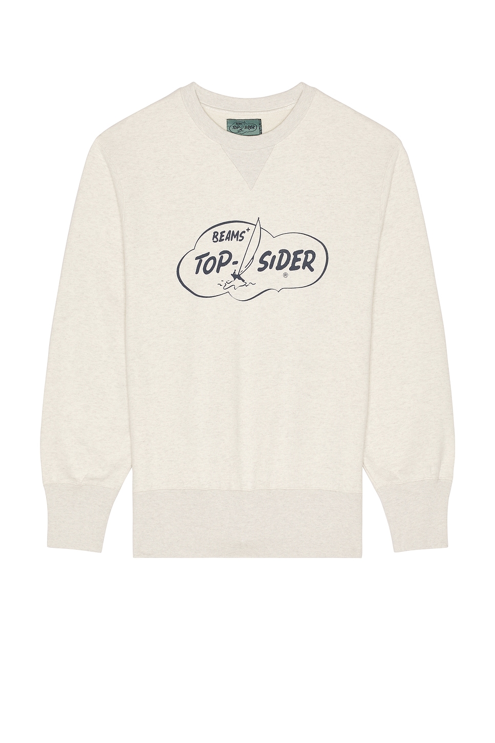 

Свитшот с принтом Crew Print Beams Plus, Oatmeal