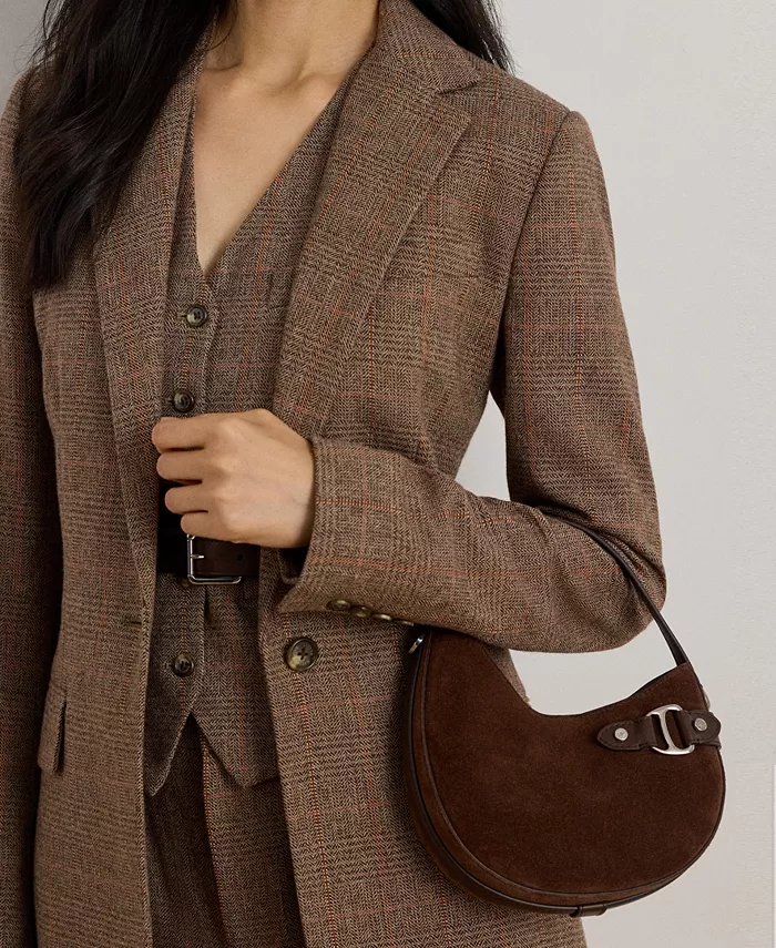 

Замшевая мини-сумка через плечо Tasha Lauren Ralph Lauren, коричневый