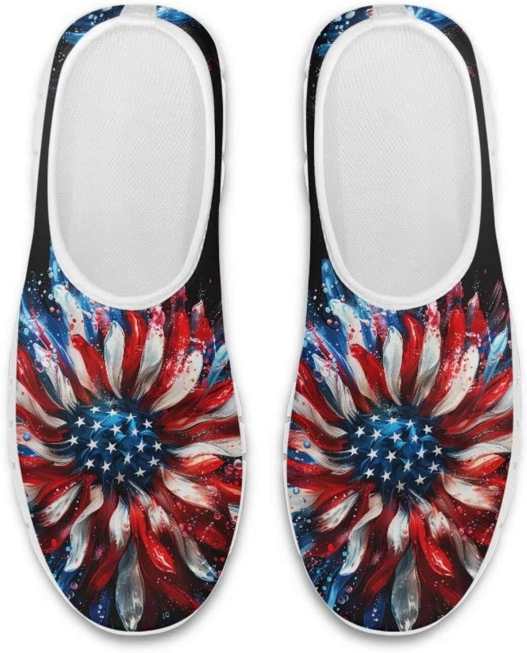 

Кроссовки Chaqlinс перфорацией с американским флагом, унисекс, Usa Flag Flower