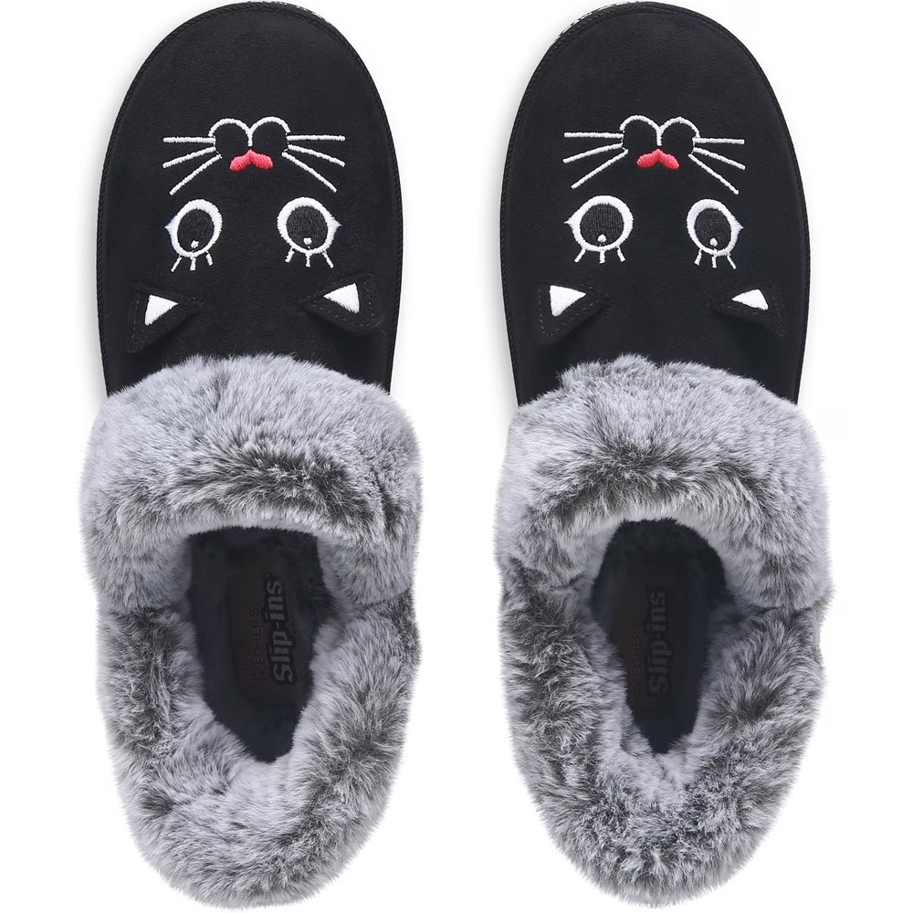 Уютные тапочки-поцелуи для собак Bobs Skechers, черный — фото 4