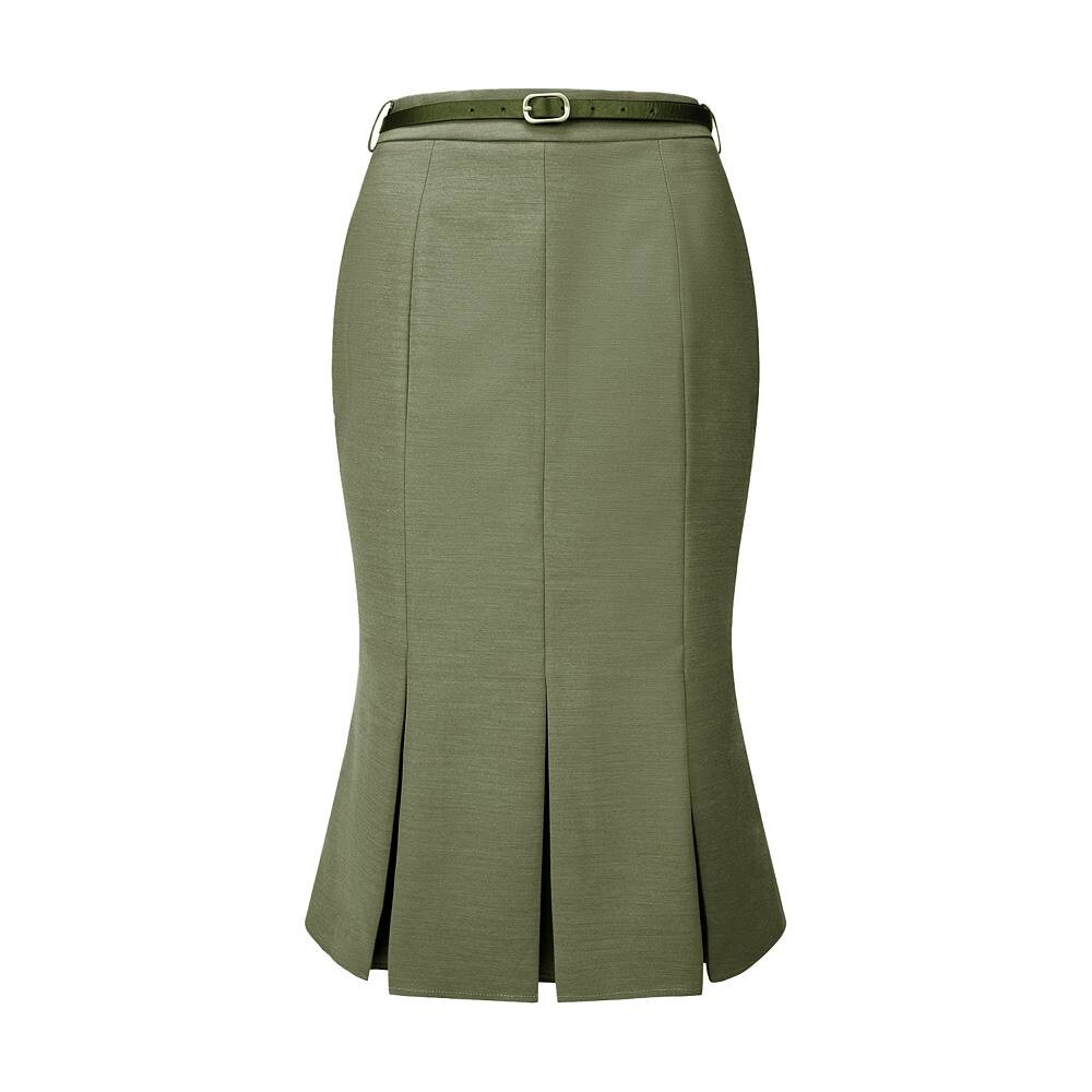 

Женская рабочая юбка длиной ниже колена Юбка-рыбий хвост Hombety, цвет Olive Green