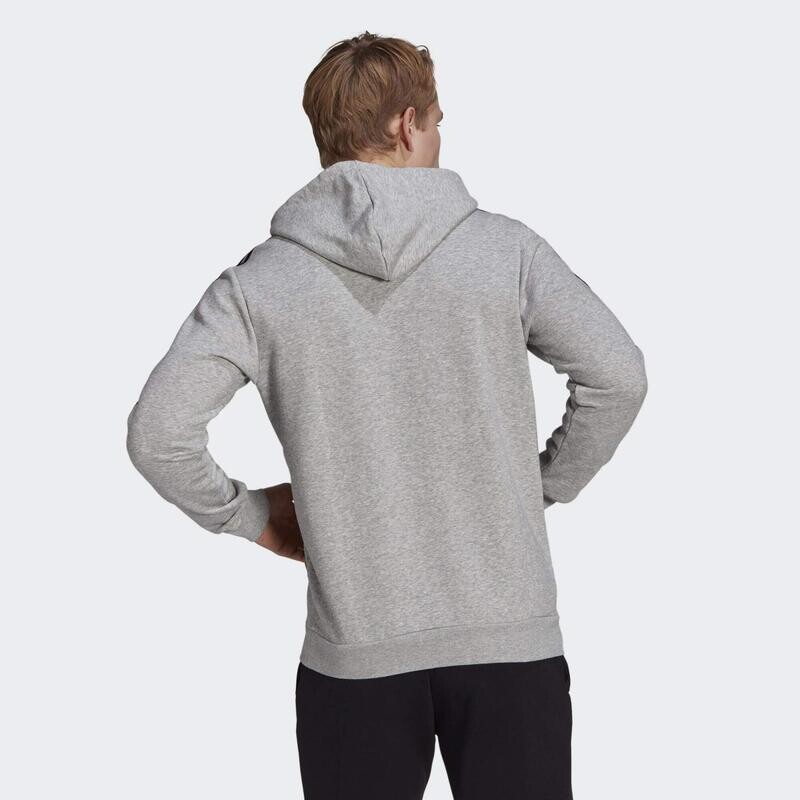 Спортивная толстовка Adidas, цвет grau/schwarz/schwarz — фото 4