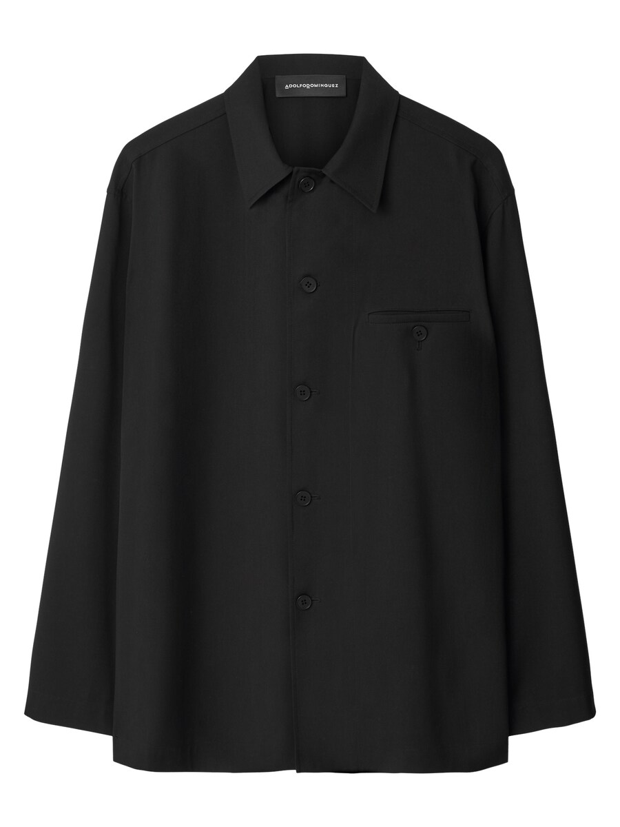 

Повседневная рубашка Adolfo Dominguez Regular fit Button Up Shirt, черный