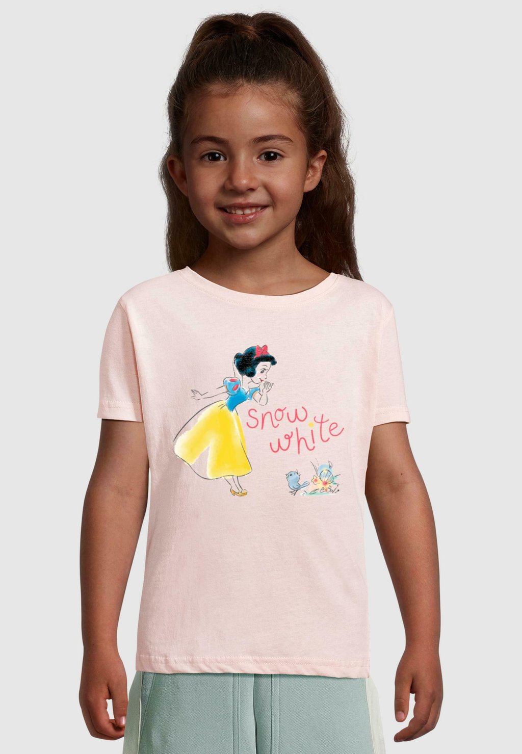 

Футболка с принтом SNOW WHITE -BIRD SHORT SLEEVE TEE ABSOLUTE CULT, фуксия
