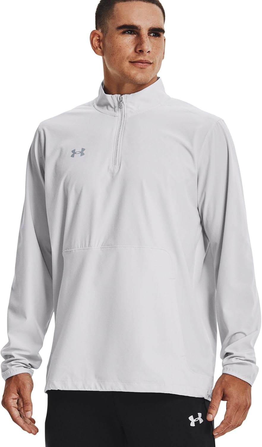 

Рубашка Under Armour Mens UA Motivate 2.0 с длинным рукавом - водонепроницаемая, Halo Gray-Steel