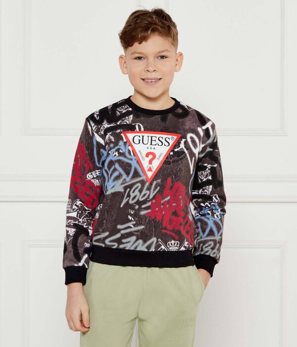 

Толстовка Guess Regular Fit, коричневый