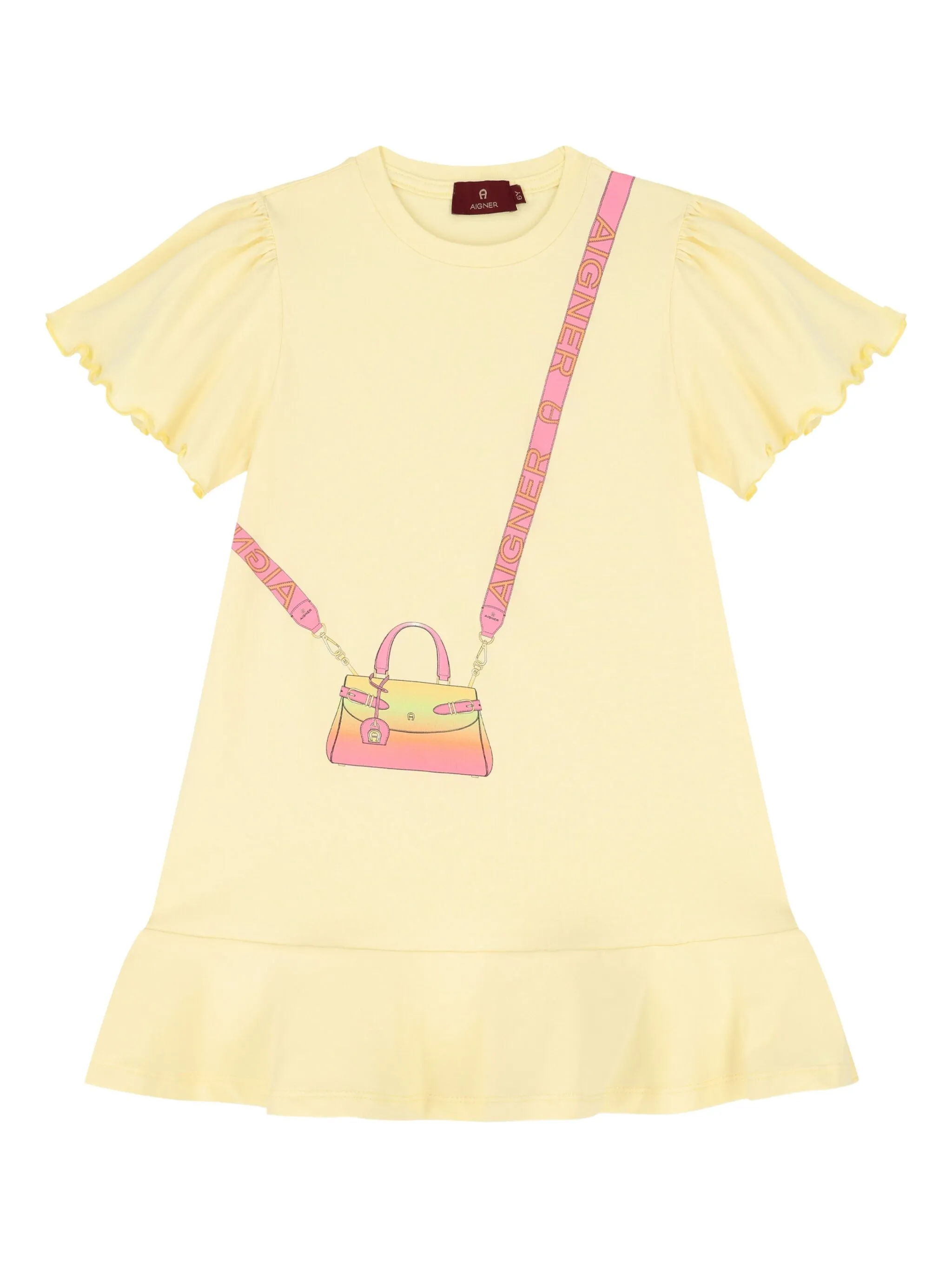 

Платье с принтом Aigner Kids, желтый