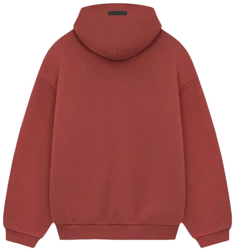 Худи Fear of God Essentials Fleece Hoodie 'Crimson', красный — фото 2
