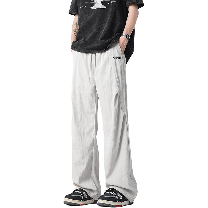 

Повседневные брюки Unisex Moderate Wide Leg Jeep, светло-серый