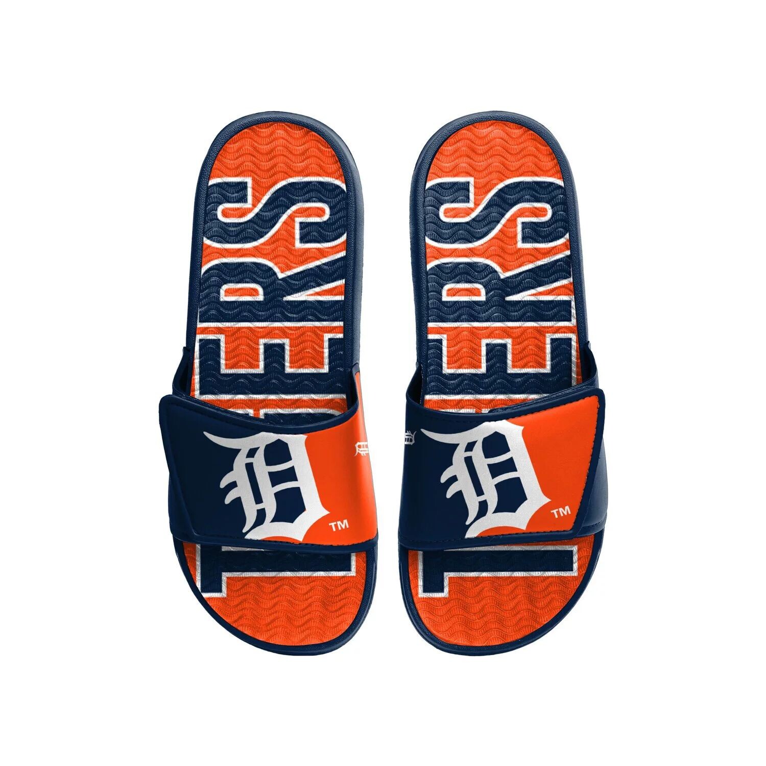 

Мужские гелевые шлепанцы с логотипом FOCO Detroit Tigers