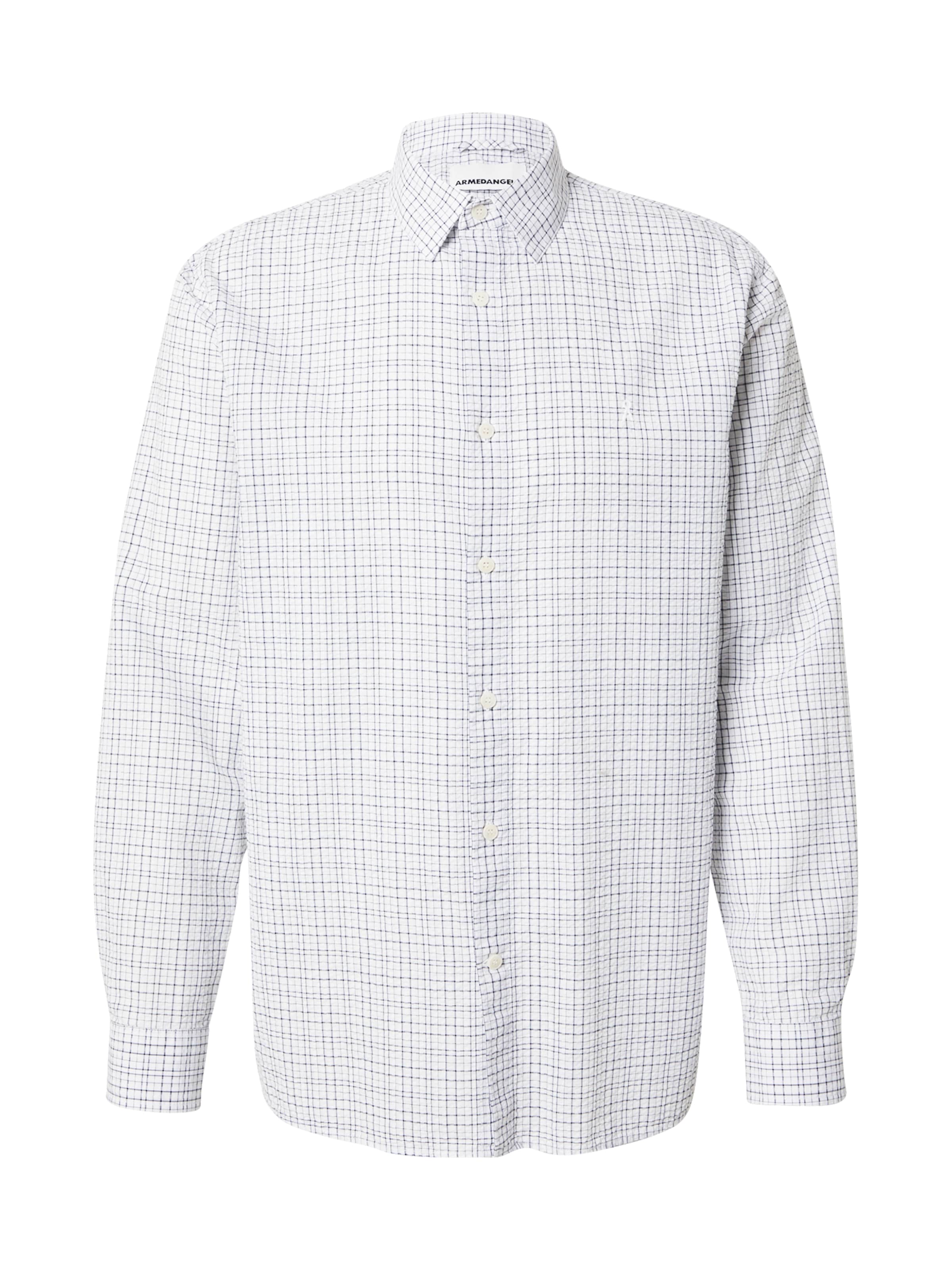 

ARMEDANGELS Рубашка на пуговицах Regular fit в цвете Marine Blue, Light Blue