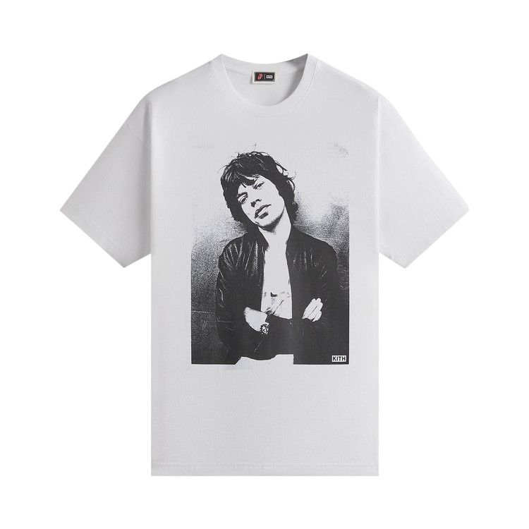 

Футболка Kith For The Rolling Stones Mick Photo Vintage Tee, White