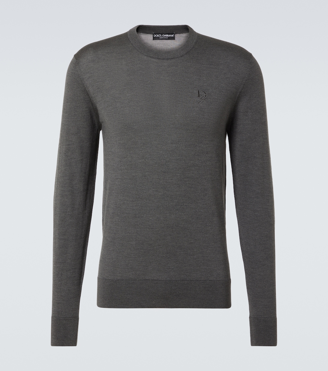 

Шелковый свитер с логотипом Dolce&Gabbana, Dark Lead Grey