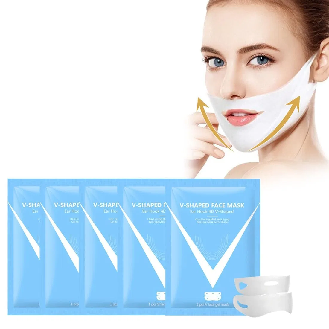 Маска для подбородка «Double Chin Mask» от Bloskin Bamideo, 5 Pieces.