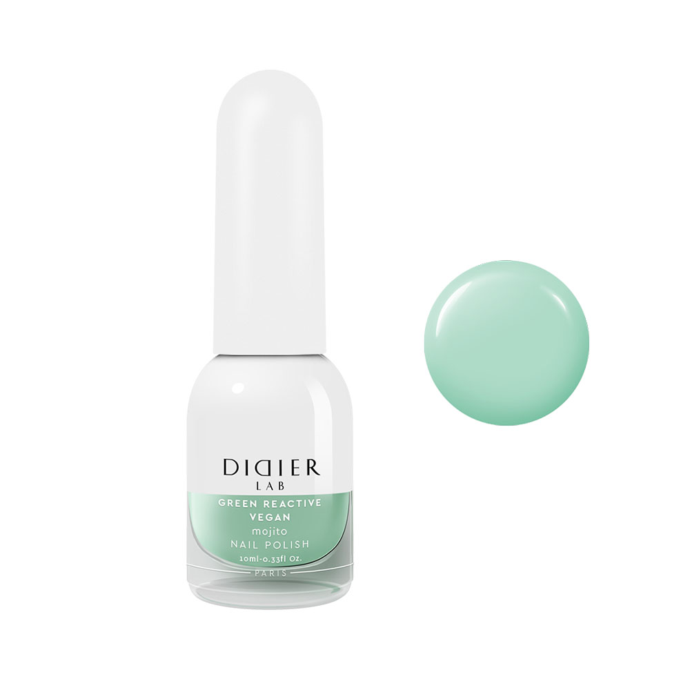 

Веганский лак для ногтей vegan nail polish Didier Lab, цвет mojito, 10 мл